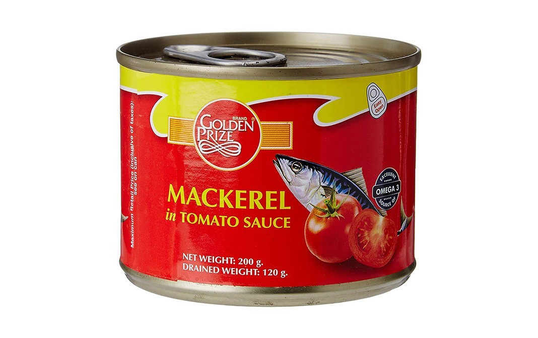 Golden Prize Mackerel in Tomato Sauce    Tin  200 grams